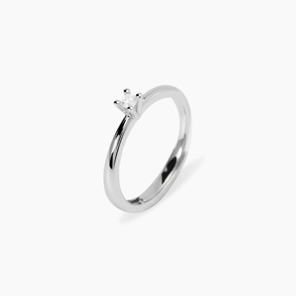 Mabina - Anello Argento - Diamante Lab-Grown