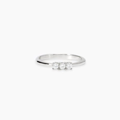 Mabina - Anello Argento - Diamanti Lab Grown
