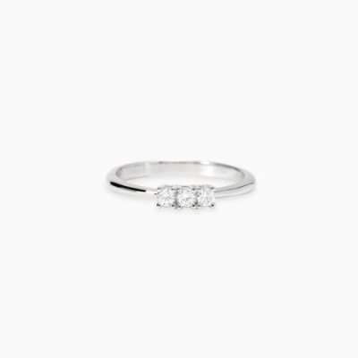 Mabina - Anello Argento - Diamanti Lab-Grown