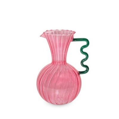 Wd Lifestyle - Caraffa In Vetro - Rosa - Trendy