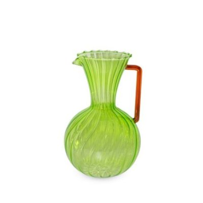 Wd Lifestyle - Caraffa In Vetro - Verde - Design Trendy