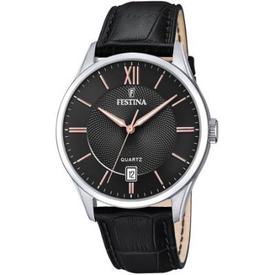 Festina - Orologio Uomo - Acero Clasico - Pelle