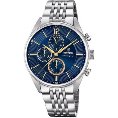 Festina - Orologio Cronografo - Blu - Acciaio