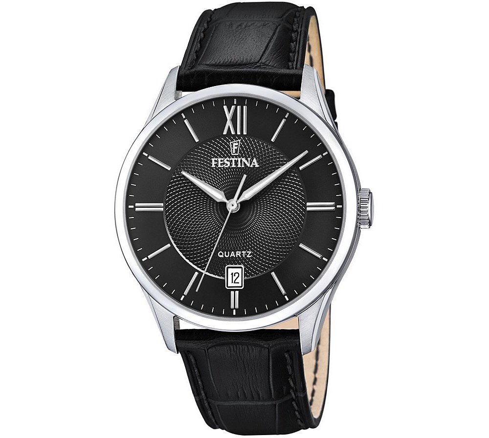 Festina - Orologio Acero Clasico - Uomo - Pelle Festina - Orologio Acero Clasico - Uomo - Pelle