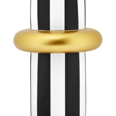 Fade - Vaso Gabrielle - Bianco-Nero - Cm.24X28