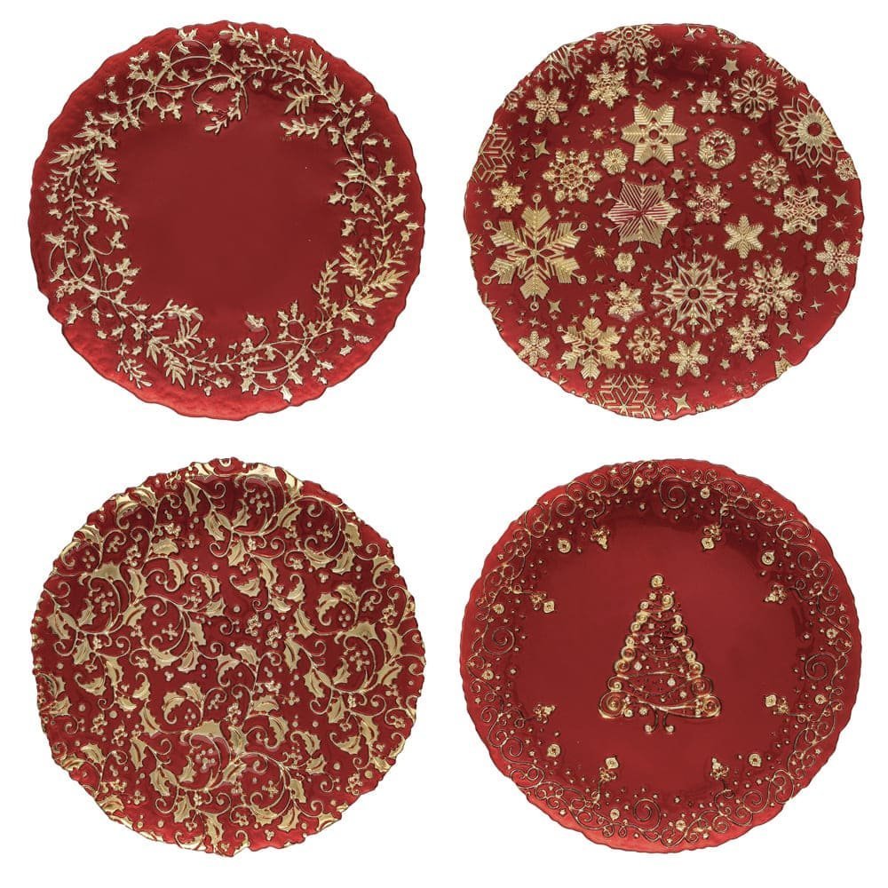 Easy Life - Box Di Piatti - Rosso - Natale