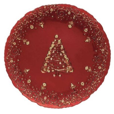 Easy Life - Box Di Piatti - Rosso - Natale