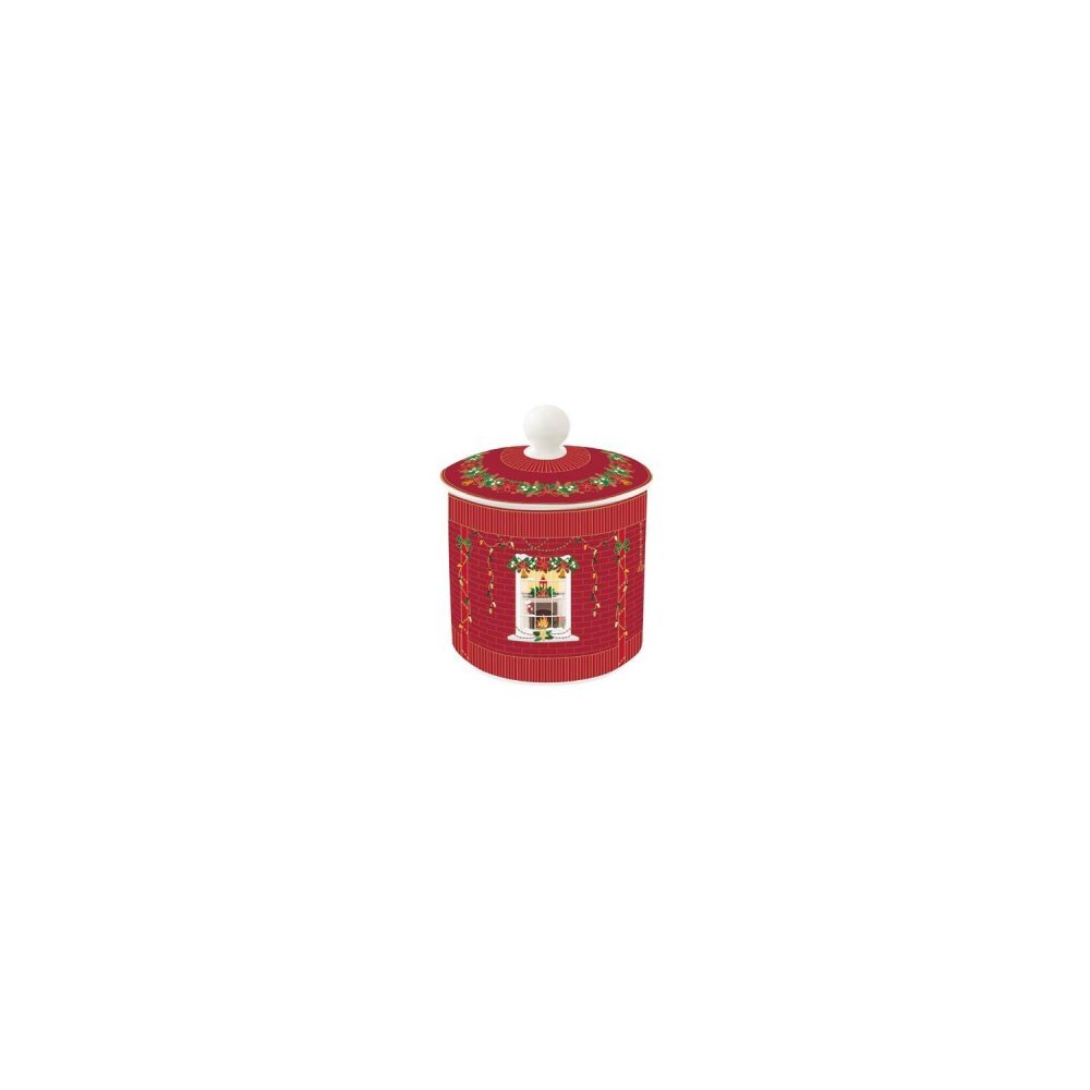 Easy Life - Barattolo Rosso - Porcellana - H13Cm