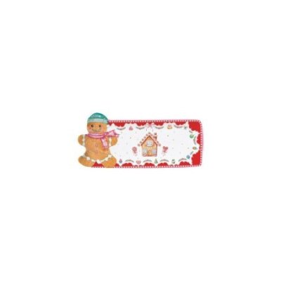 Easy Life - Piatto/Vassoio Omino - Porcellana - 36X16Cm