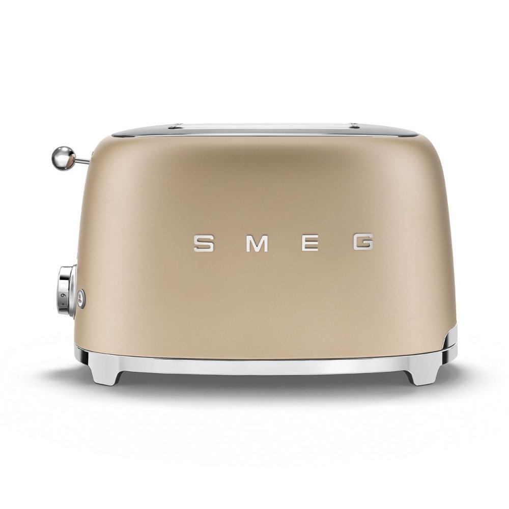 Smeg - Tostapane Champagne 2 Fette - Opaco - 50'S Style