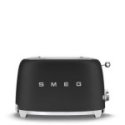 Smeg - Tostapane Nero 2 Fette - Estetica 50'S Style