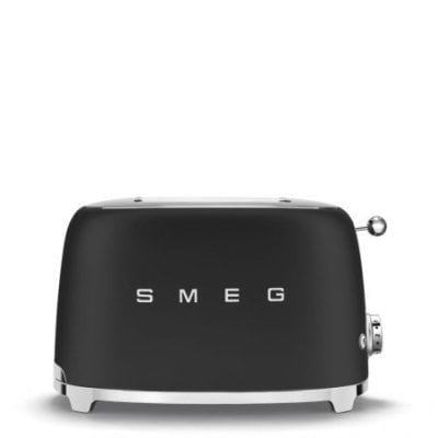 Smeg - Tostapane Nero 2 Fette - Estetica 50'S Style