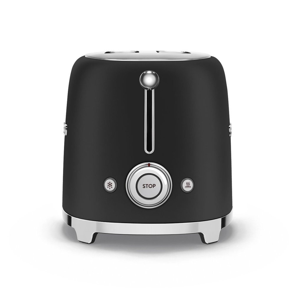 Smeg - Tostapane Nero 2 Fette - Estetica 50'S Style
