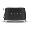Smeg - Tostapane Nero 2 Fette - Estetica 50'S Style