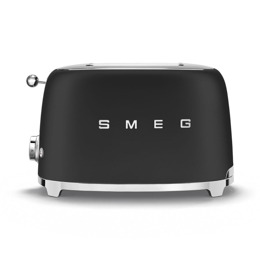 Smeg - Tostapane Nero 2 Fette - Estetica 50'S Style
