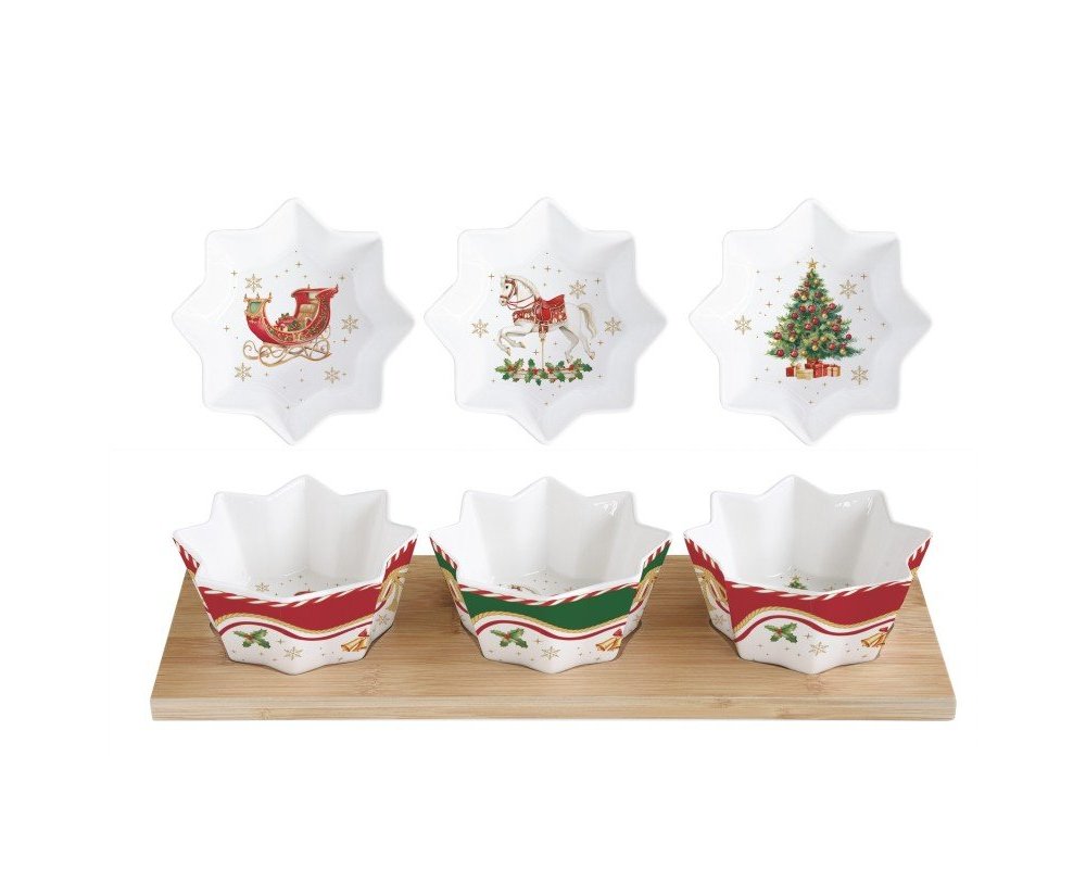 Easy Life - Set Aperitivo Christmas Tale - Porcellana - Bamboo