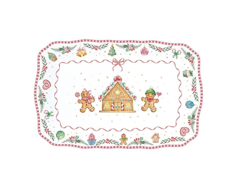 Easy Life - Vassoio Sweet Christmas - Fine Porcellana