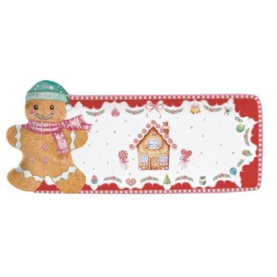 Easy Life - Vassoio Sagomato - 36X16 Cm - Porcellana