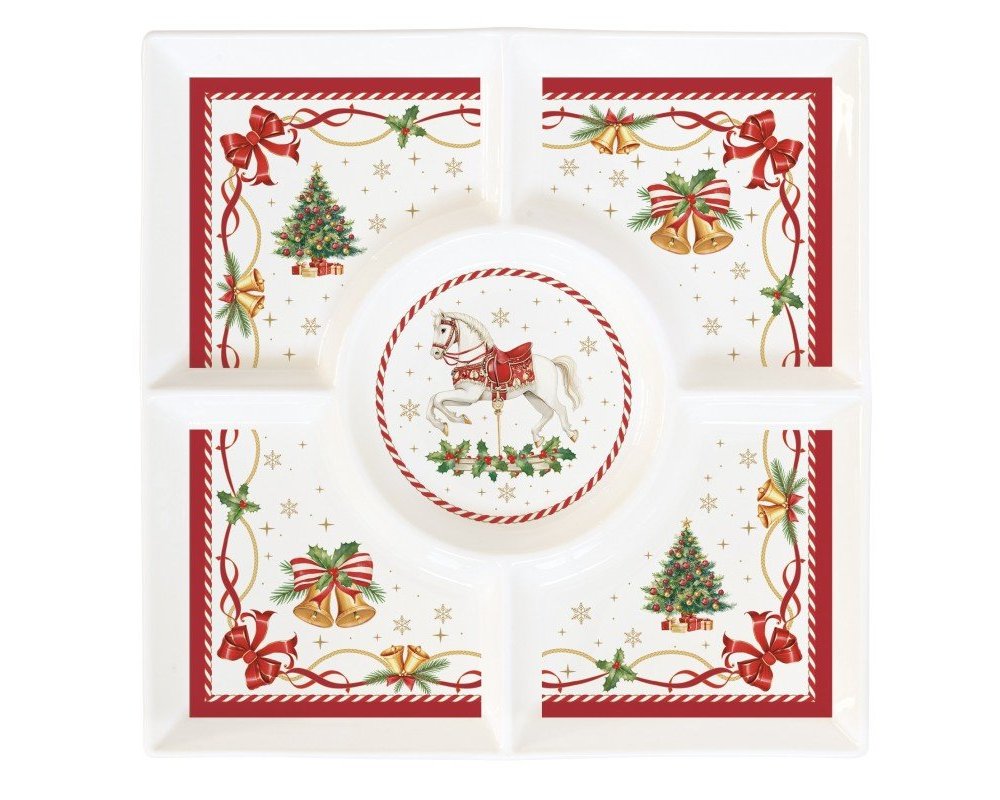 Easy Life - Vassoio Aperitivi 25X25 Cm - Porcellana