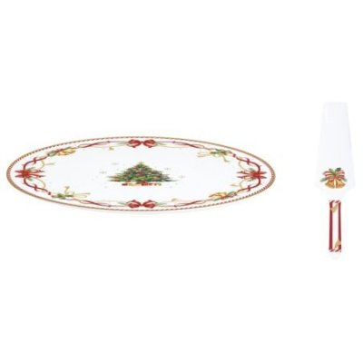 Easy Life - Piatto Torta Ø 32 Cm - Porcellana - Christmas Tale