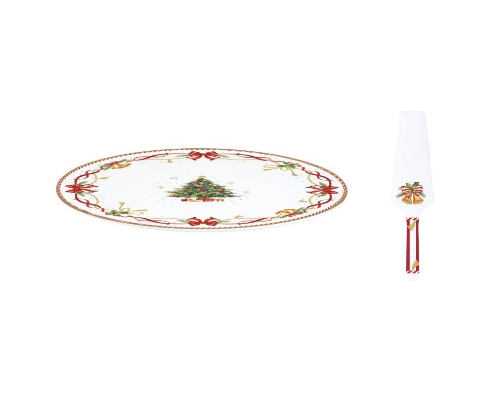 Easy Life - Piatto Torta Ø 32 Cm - Porcellana - Christmas Tale