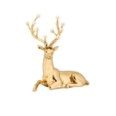 Fade - Gold Deer Renna - Oro - Cm.32,X17,5X35