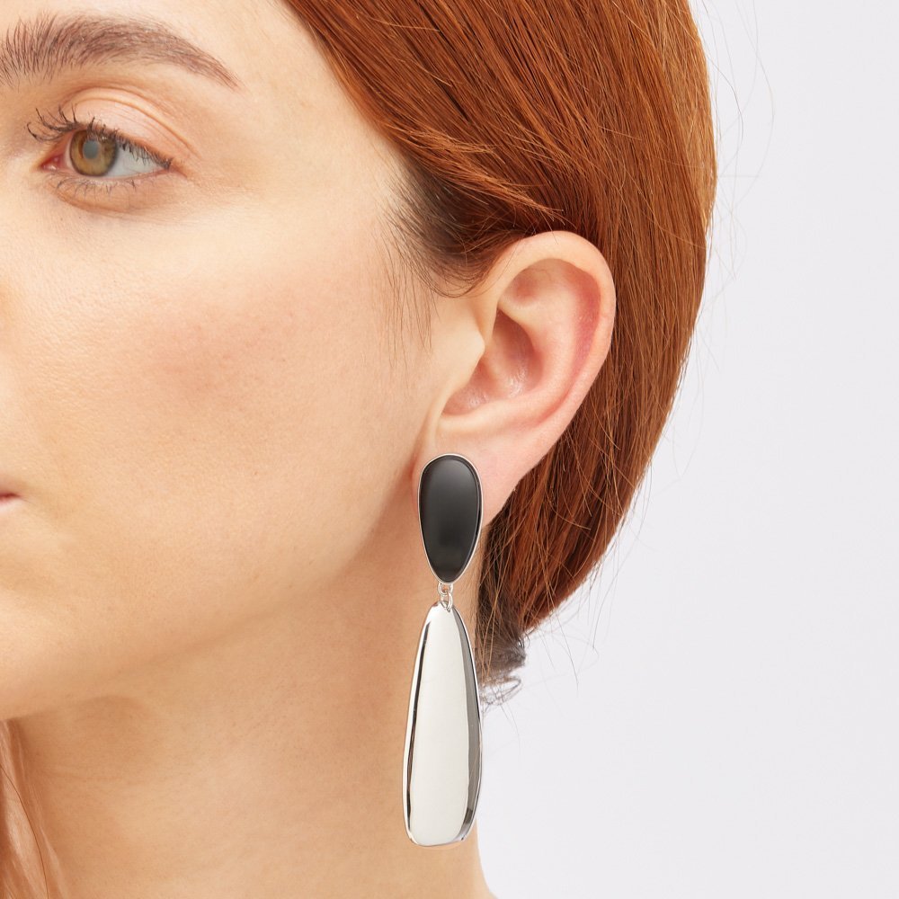 Pianegonda - Orecchini Clipea - Argento 925 - Onice