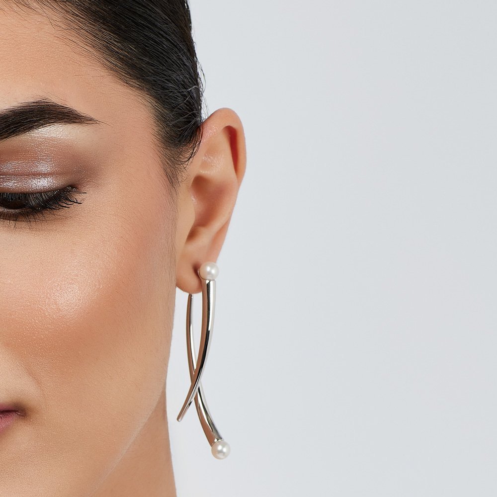 Pianegonda - Orecchini Cuspis - Argento 925 - Perle