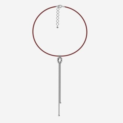 Pianegonda - Collana Foedus - Argento 925 - Pelle