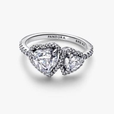 Anello Doppi Cuori Luminosi