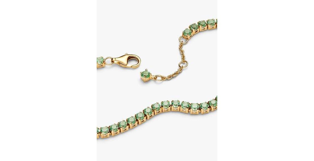 Bracciale Tennis Cristalli Verdi