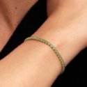 Bracciale Tennis Cristalli Verdi