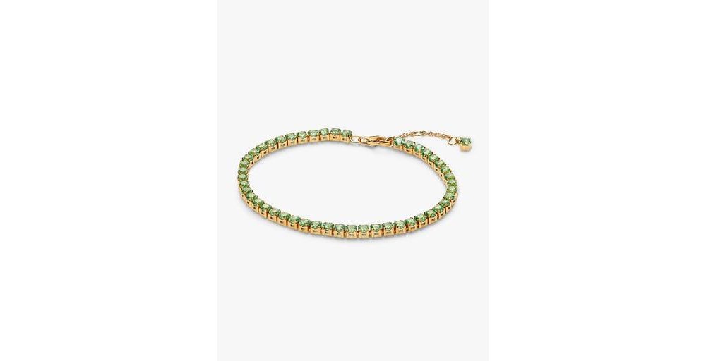 Bracciale Tennis Cristalli Verdi