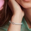 Bracciale Maglia Link con Perle d’Acqua Dolce Coltivate Pandora ME