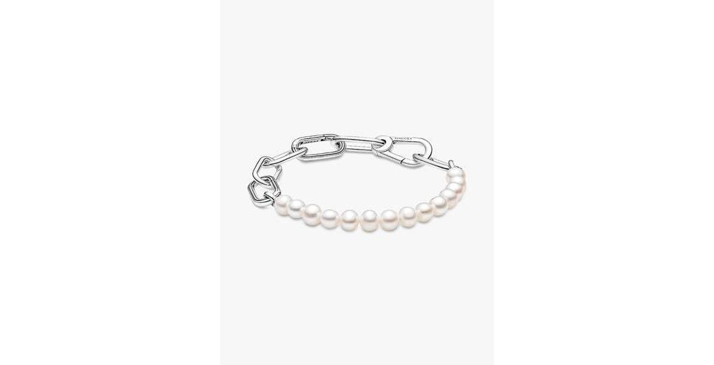 Bracciale Maglia Link con Perle d’Acqua Dolce Coltivate Pandora ME