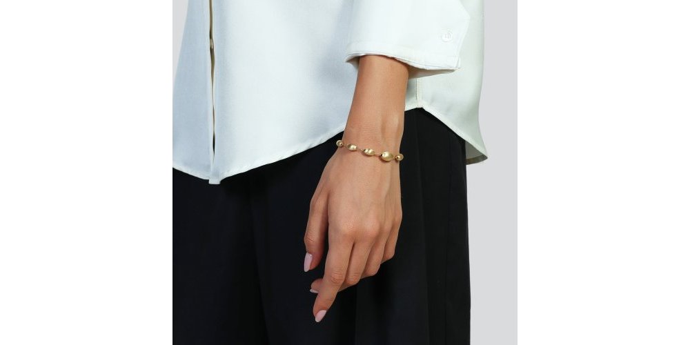 Unoaerre - Bracciale In Argento - Dorato Satinato