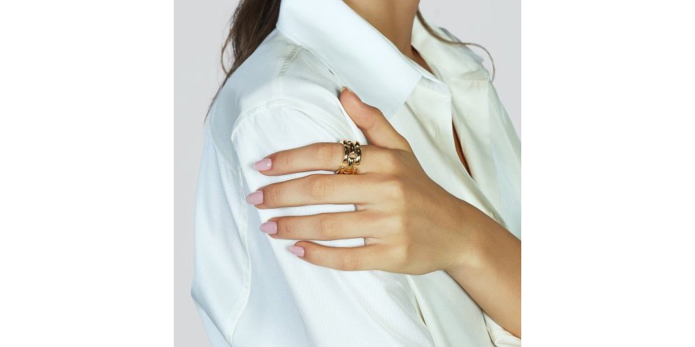 Unoaerre - Anello Panthere - Argento - Dorato