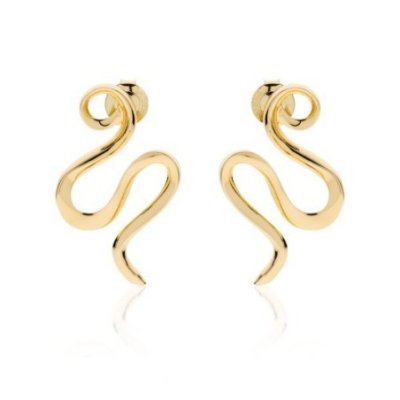 Unoaerre - Orecchini Dorati Serpente - Bronzo - Dorato