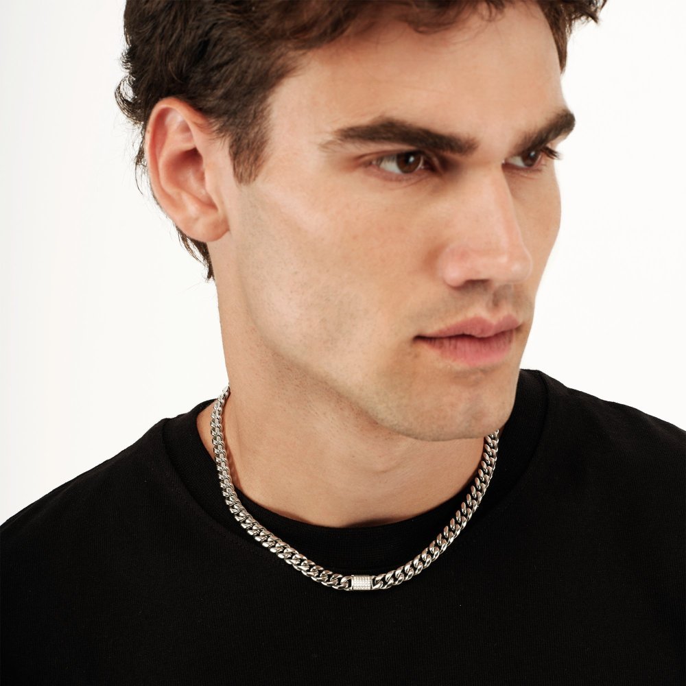 Breil Jewels - Collana Steel & Spark - Acciaio - Zirconia