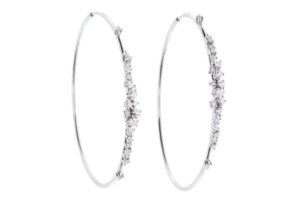 Damiani - Orecchini Mimosa Flexi - Oro Bianco - Diamante