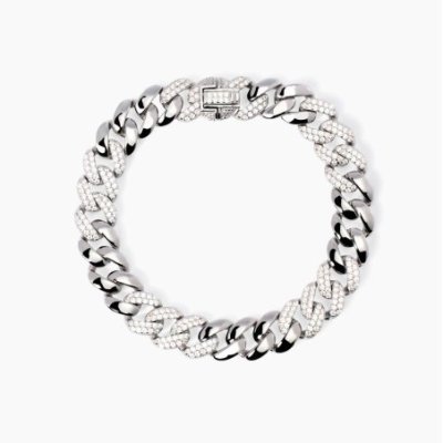 Mabina - Bracciale Groumette - Argento - Zirconi