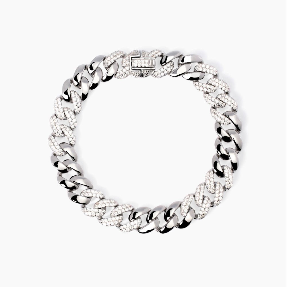 Mabina - Bracciale Groumette - Argento - Zirconi