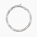 Mabina - Bracciale Uomo - Argento - Catena Figaro