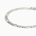 Mabina - Bracciale Uomo - Argento - Catena Figaro