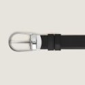 Montblanc - Cintura Reversibile - Pelle Nera - Elegante