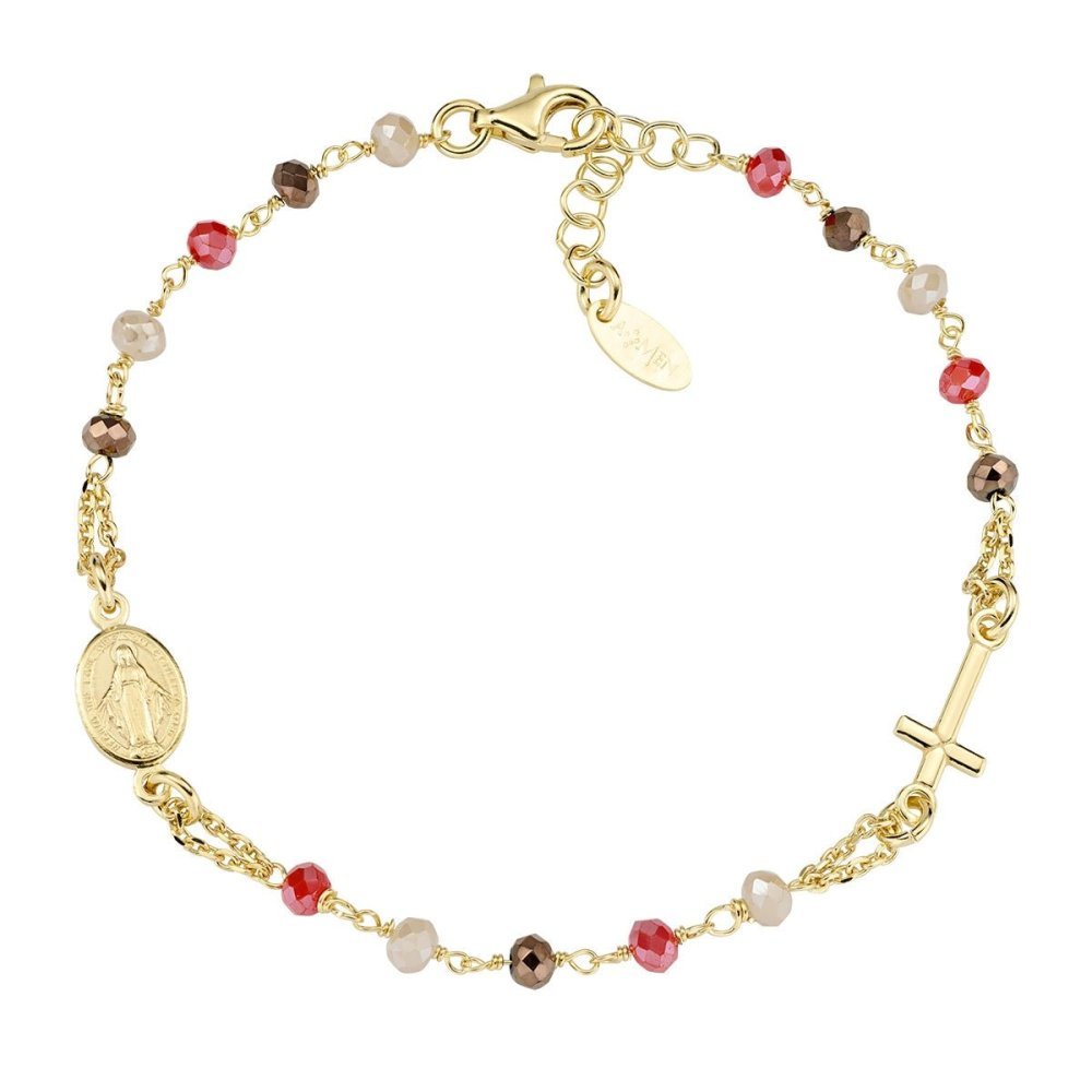 Amen - Bracciale Rosario - Cristalli Multicolor