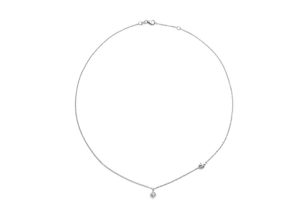 Le Bebe' - Collana Punto Luce - Oro Bianco - Diamante