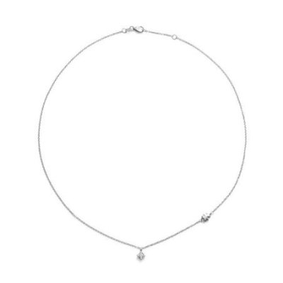 Le Bebe' - Collana Punto Luce - Oro Bianco - Diamante