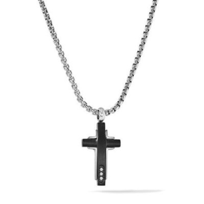 Comete Gioielli - Collana Croce - Acciaio - Uomo