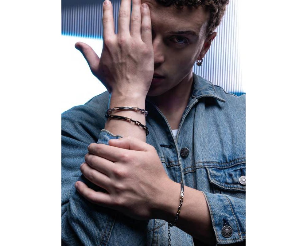 4Us Cesare Paciotti - Bracciale Uomo - Acciaio Pvd